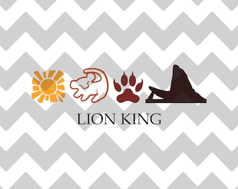 Icônes du Roi Lion | SVG | DXF | PSE