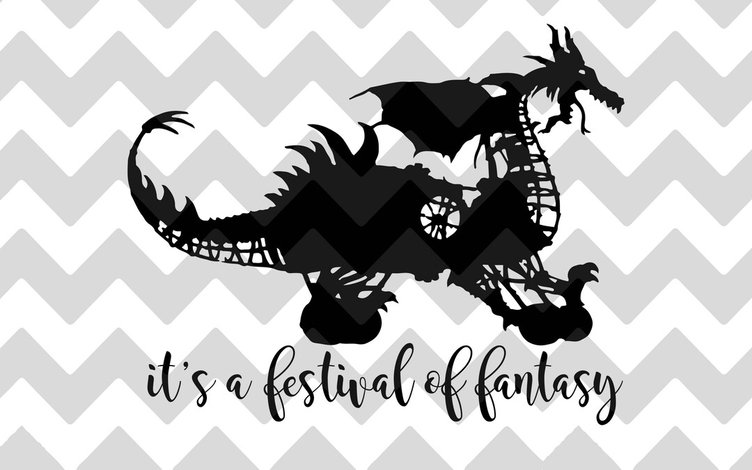 Festival of Fantasy Parade Dragon SVG/DXF/PNG Magic Kingdom - Etsy