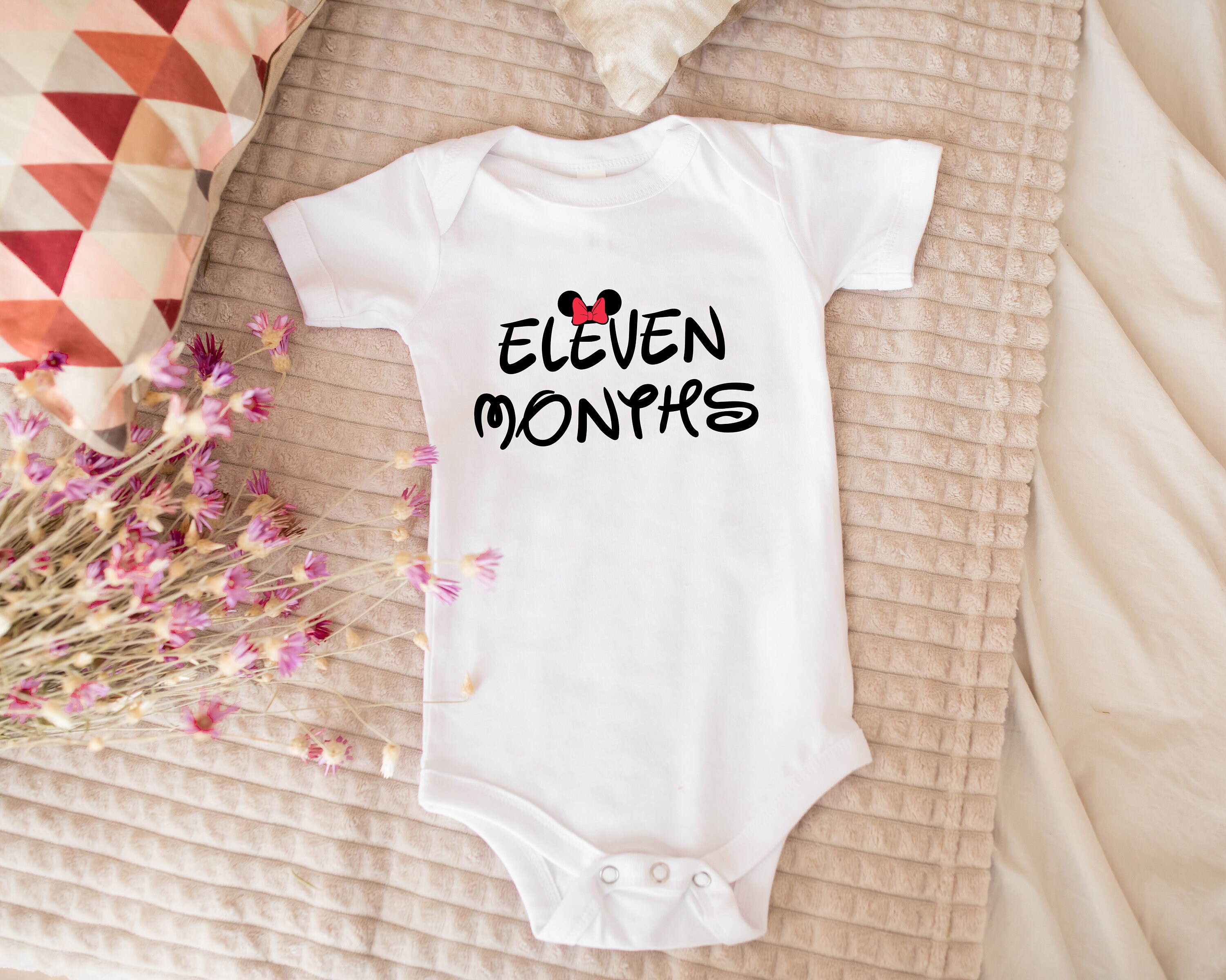 Minnie Mouse 12 Month Milestone Baby Set SVG/PNG/JPG - Etsy Australia