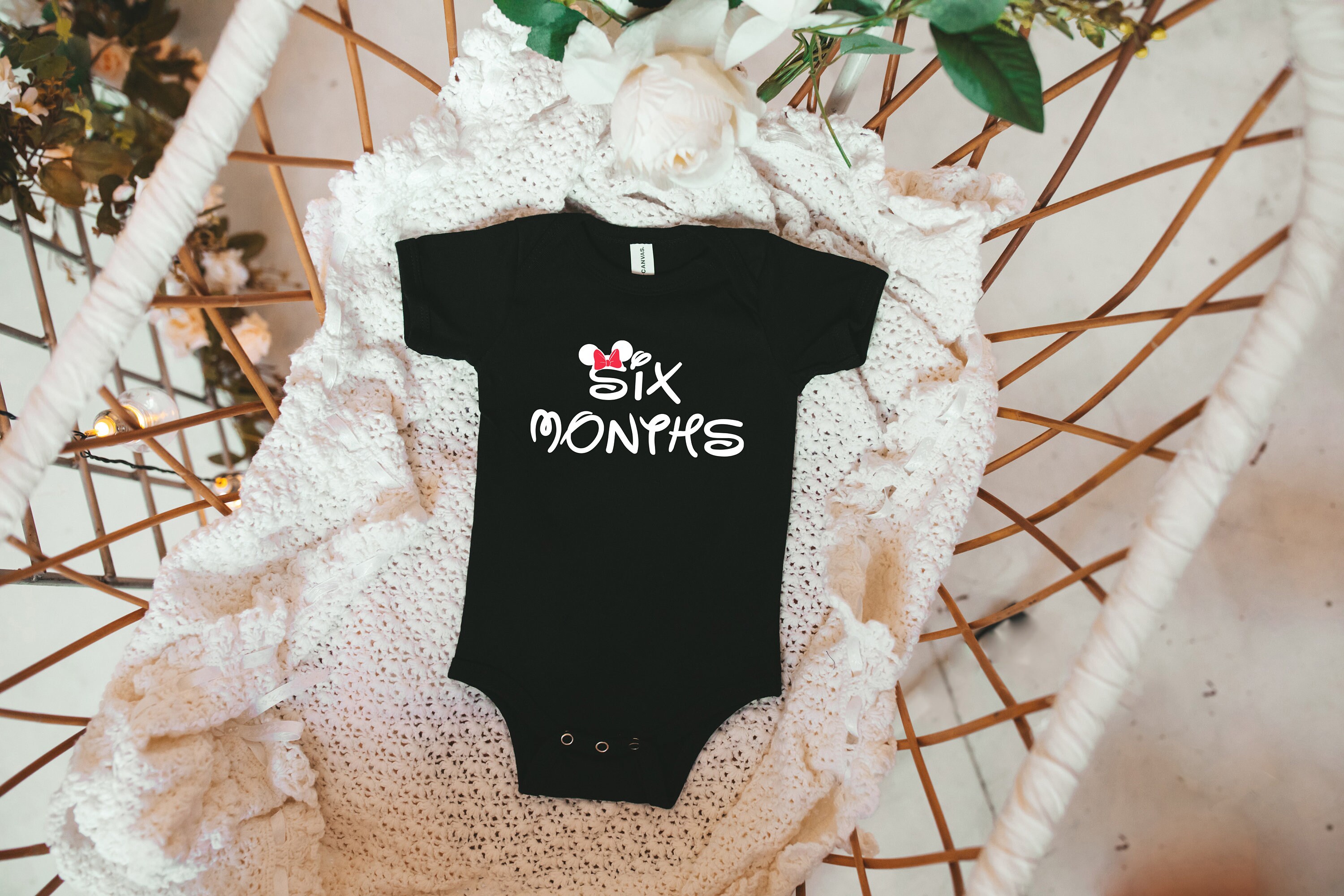 Minnie Mouse 12 Month Milestone Baby Set SVG/PNG/JPG - Etsy Australia