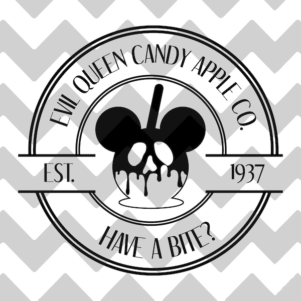 Evil Queen's Candy Apple Co. / SVG / DXF / EPS / Negocios inspirados en Blancanieves