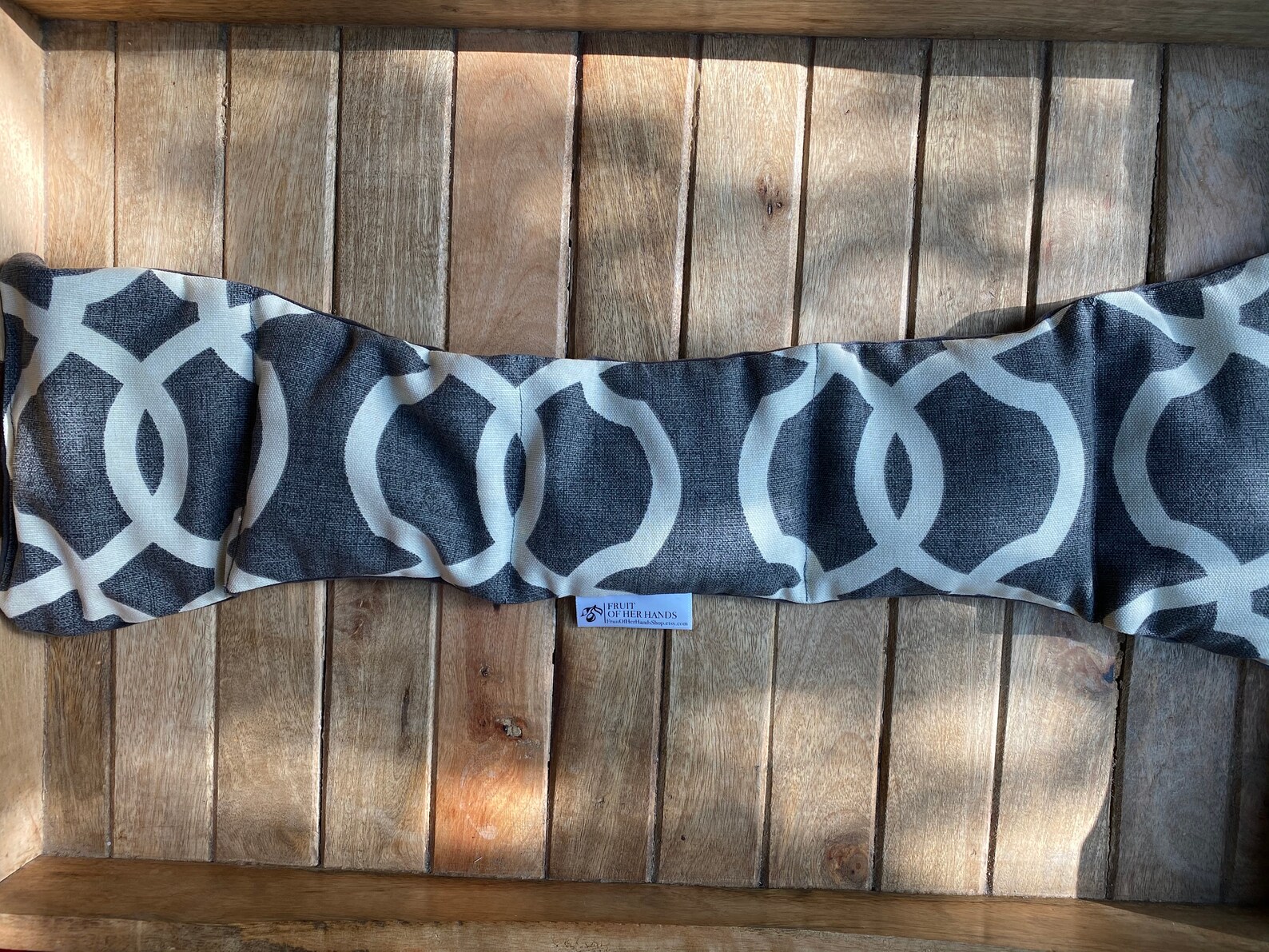 Handmade Neck Warmer Lavender Scented Gray Cream Ogee Etsy