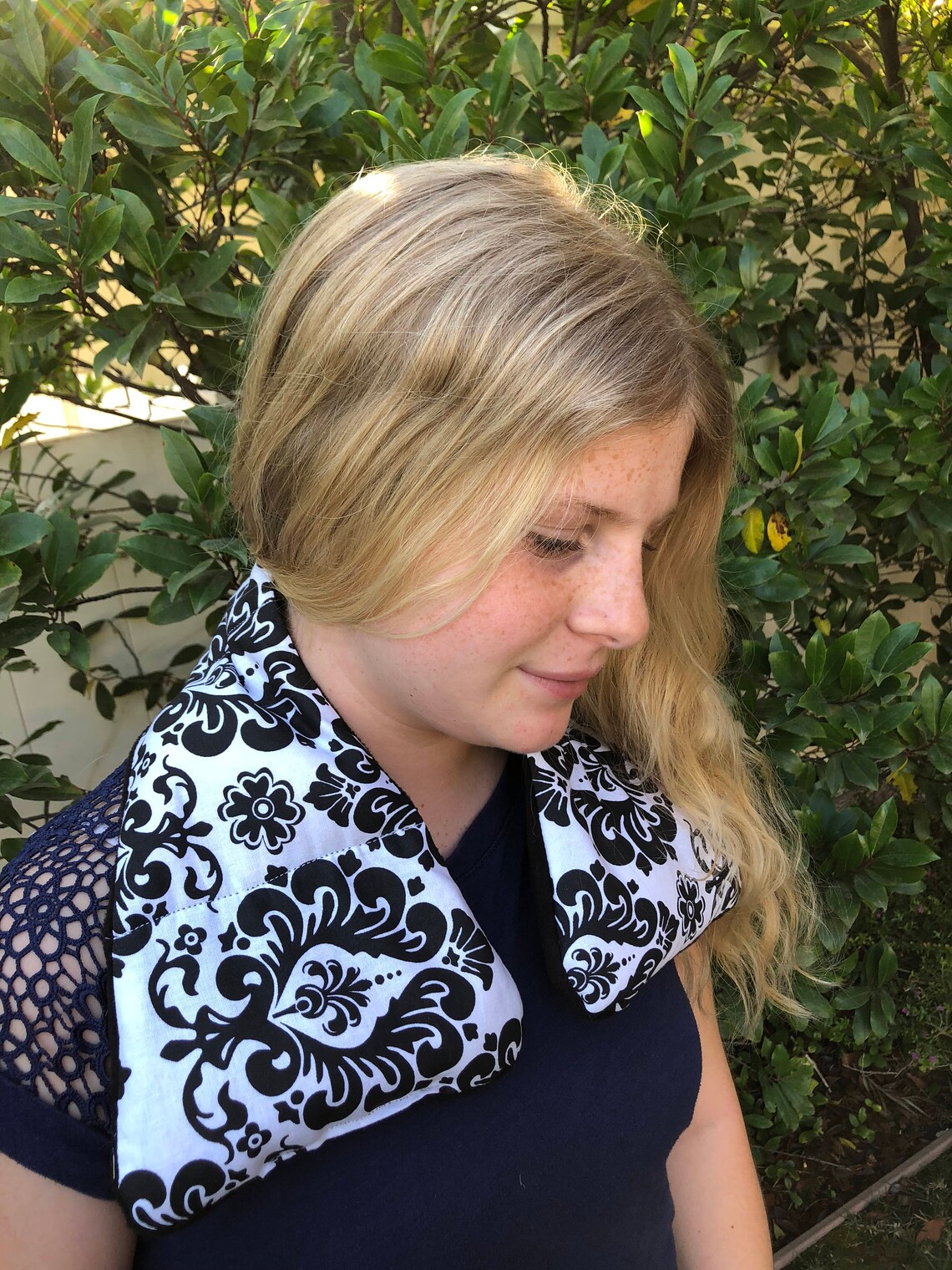 Handmade Neck Warmer Lavender Scented Vintage Boho Gray Etsy