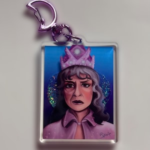 Lilia Calderu Agatha All Along Patti LuPone Waterfall Glitter Keychain