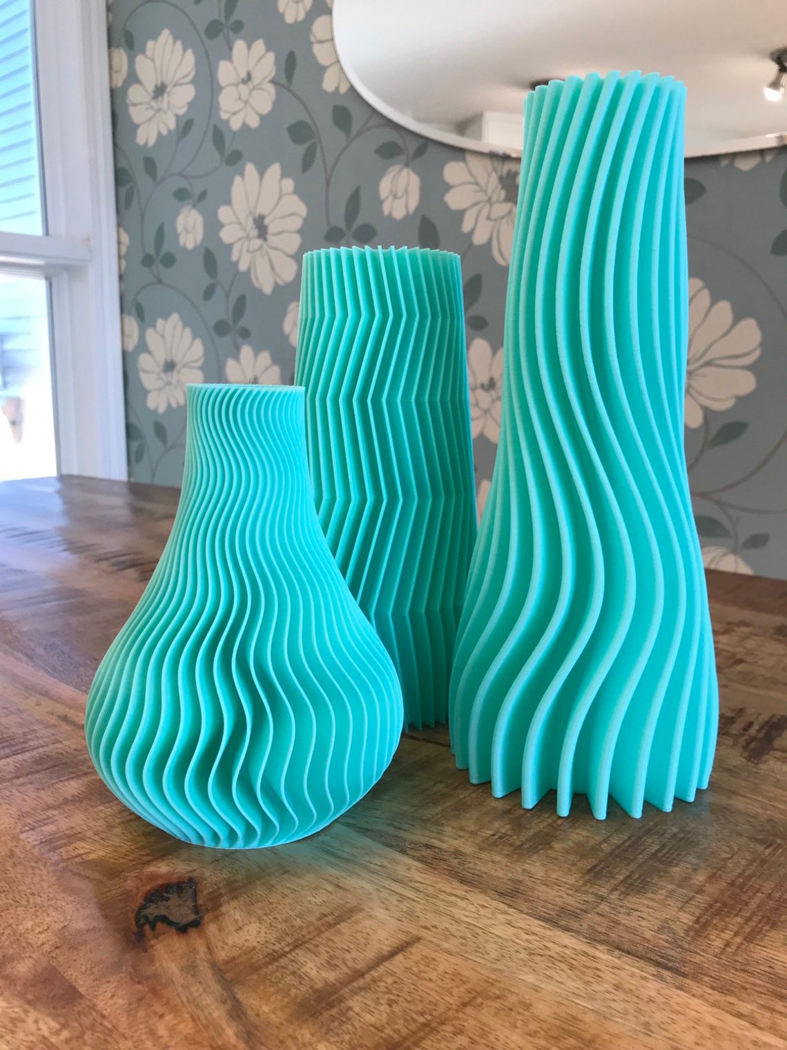 3D Printed Decorative Vases set of 3 Etsy