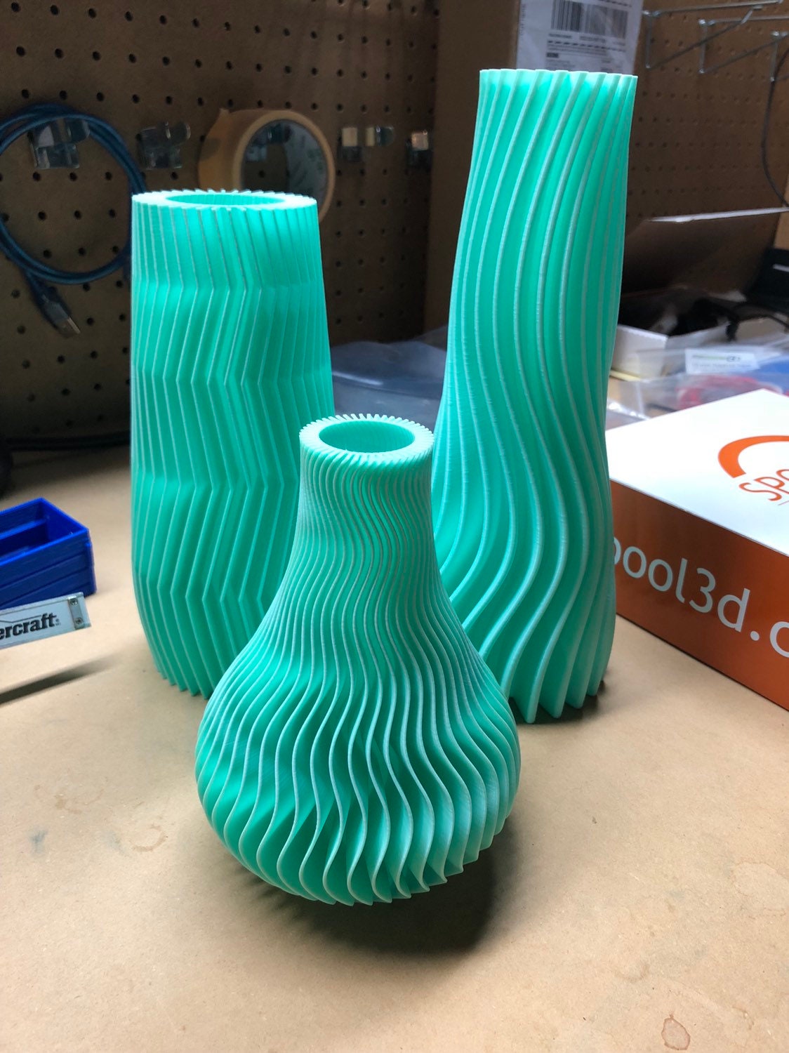 3D Printed Decorative Vases set of 3 Etsy