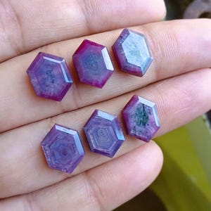 Natural Star Sapphire Step Cut Gemstones 10x14 MM Handmade Loose Gemstones