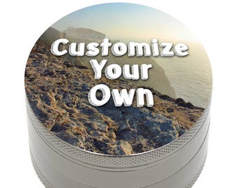 Herb Grinder Customize Your Own 2.5" 4 Piece with Pollen Catcher, Storage and Bonus Carrying Bag