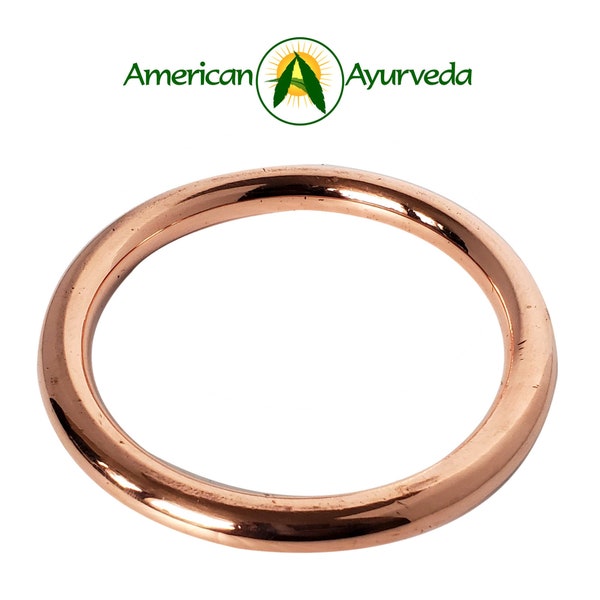 Pure Copper Super Heavy Duty Bangle Bracelet 10mm thick weighs a solid 6 Oz  (choose your size) by American Ayurveda