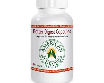 Supplement voor spijsvertering: ayurvedische kruiden-vegetarische capsules (90 stuks)
