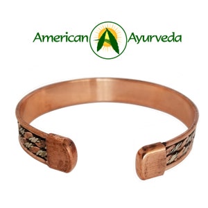 Best Gift. Pure Copper Cuff with 2 strong magnets. One Size fits All. Another quality product by American Ayurveda