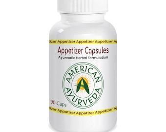 Aperitif-Vegetarierkapseln, ayurvedischer Kräuterergänzung, 90 Count - American Ayurveda