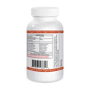 Vegetarian Herbal Better Digest Capsules for improving Digestion, Bloating, Belching and Stomach Gas by American Ayurveda
