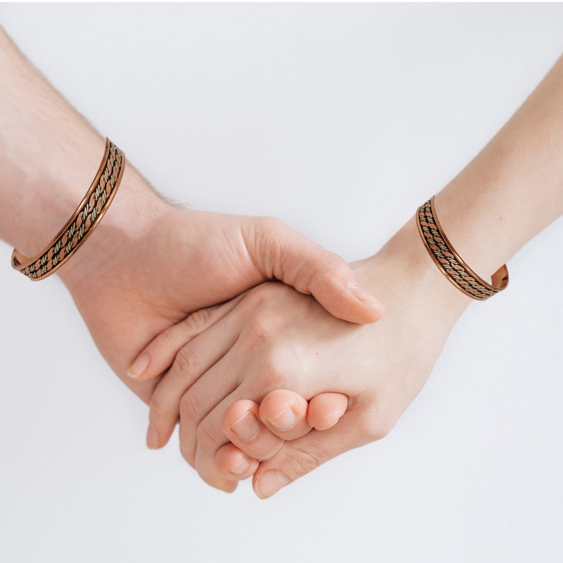 Best Gift. Pure Copper Cuff with 2 strong magnets. One Size fits All. Another quality product by American Ayurveda