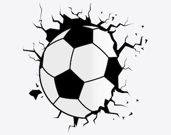 Soccer Ball Burst SVG: Sports Stickers, Shirts, Stencils (Digital Download)