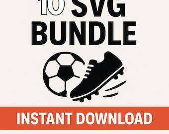 Soccer SVG Bundle: Sports Clipart for Cricut, Silhouette (Digital Download)