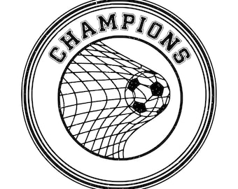 Vintage Soccer Goal SVG: Retro Sports Vector Graphic (Digital Download)