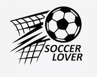 Soccer Ball Goal SVG: Sports Team Shirt Design Cut File (Digital Download