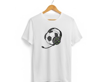 Gamer Soccer Ball Headset Clipart, Esports Logo Vector (ai, eps, svg, png)