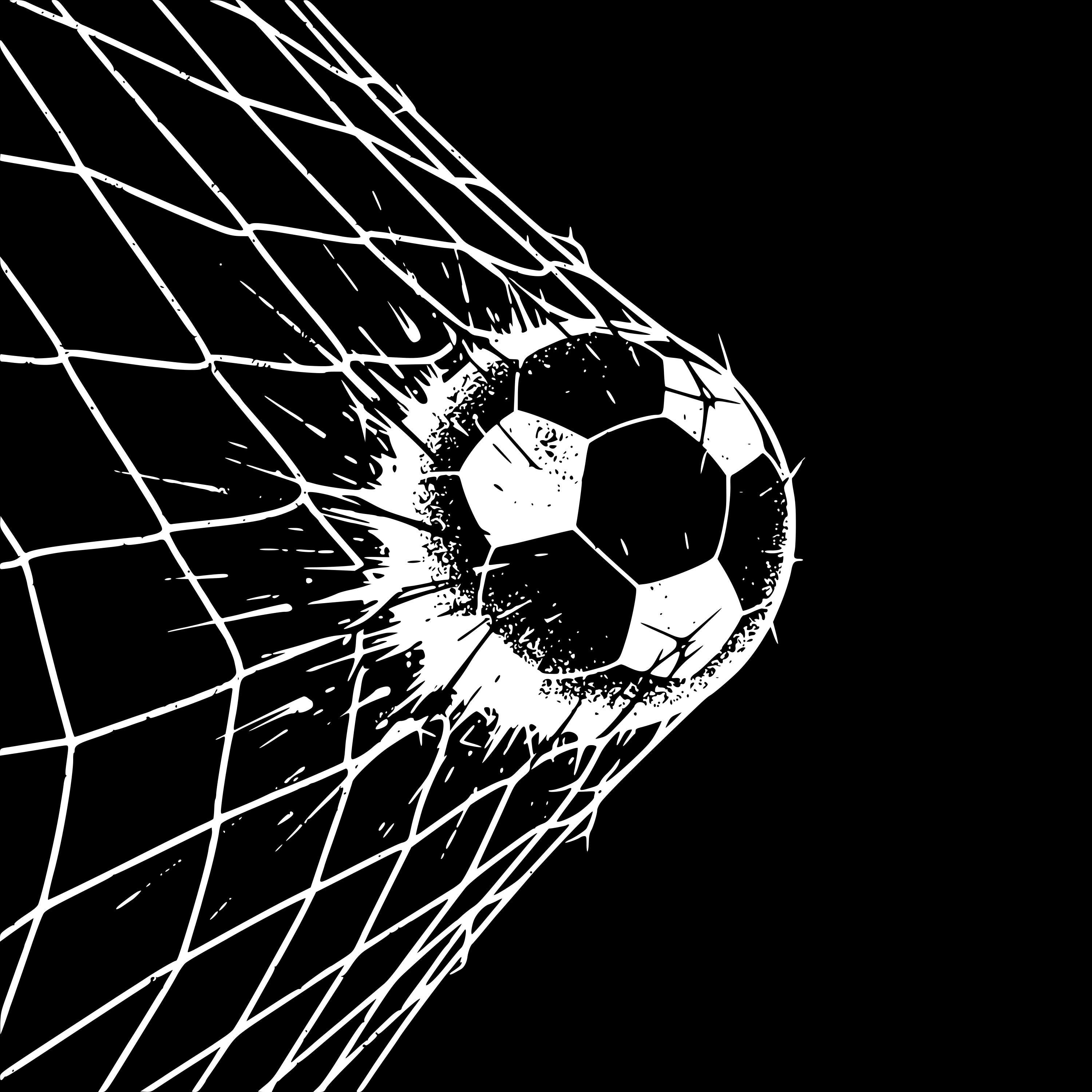 Grunge Soccer Goal SVG: Distressed Ball in Net (digital Files) - Etsy