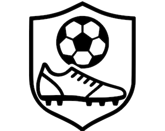 Vintage Soccer Crest: Football Team Logo, Emblem (SVG, PNG, Digital Download)