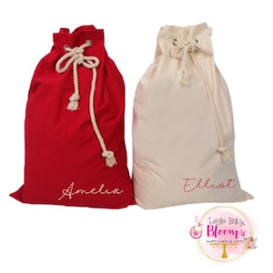 Personalised Santa Sack, Christmas Santa Sack, Custom Santa Sack