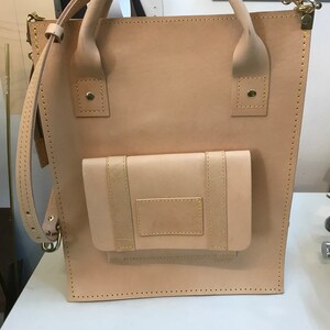 Big shopping bag in Vachetta læder