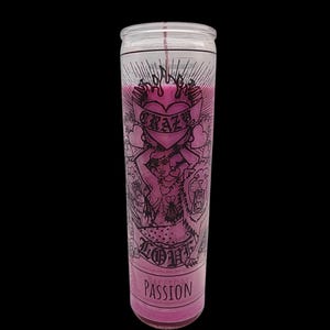 Self love & passion Spell candle , organic Intention candle , handmade spiritual candle , dressed candles, Alter candles