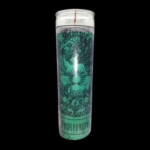 Prosperity spell candle , organic healing candle , spiritual candle, magically dressed candle ,  money candle
