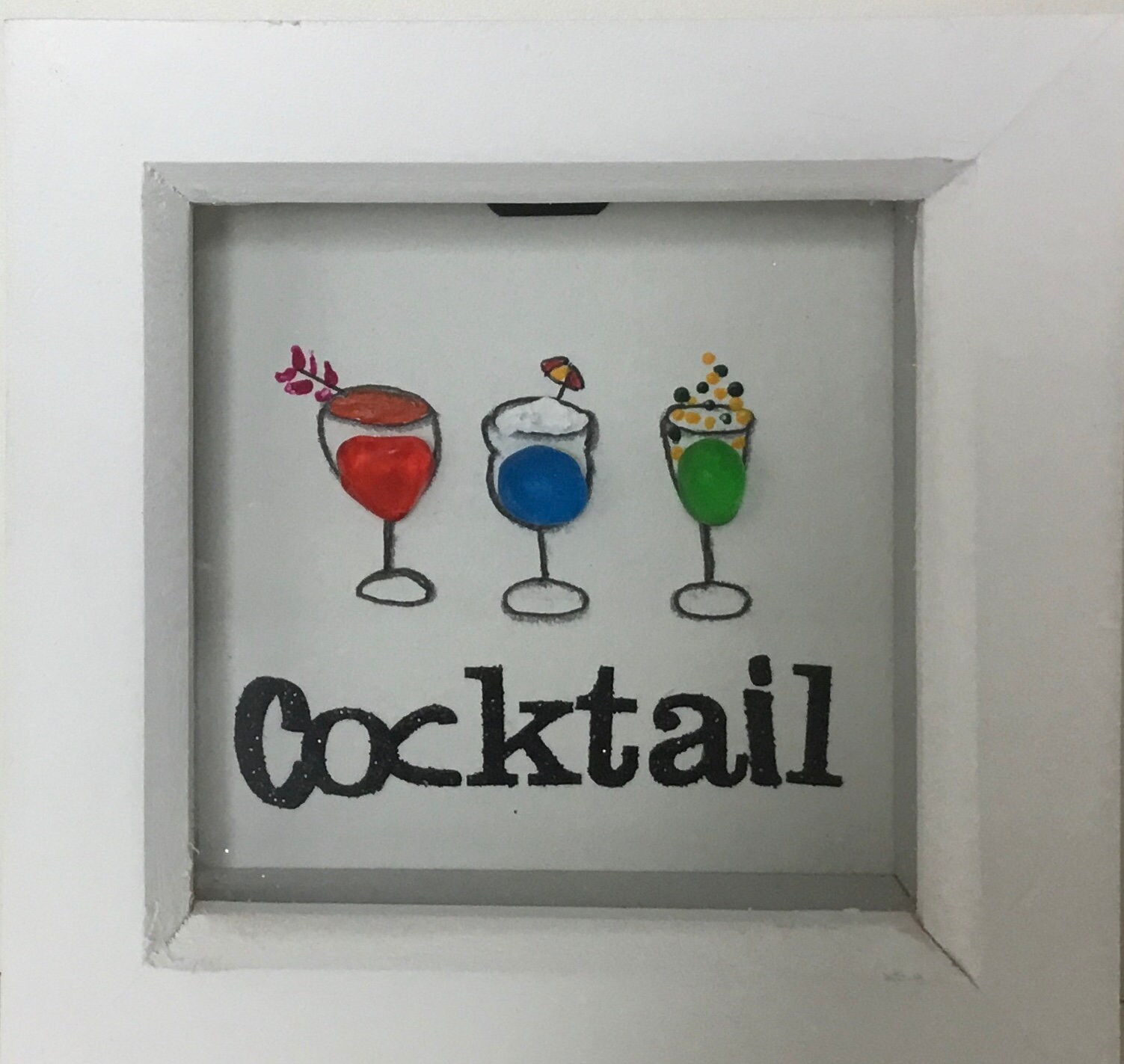 Sea Glass Cocktails art Cocktail picture Etsy