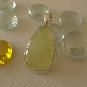 Australian Prehnite Sterling Silver Pendant SilverandSoulDesigns