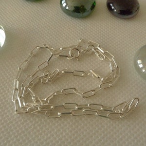 16&quot; Small Link 925 Sterling Silver Necklace Chain SilverandSoulDesigns Jewellery 2mm Wide Chain