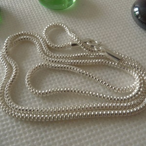 20&quot; Sterling Silver Popcorn Chain Necklace SilverandSoulDesigns Jewellery 2mm Width