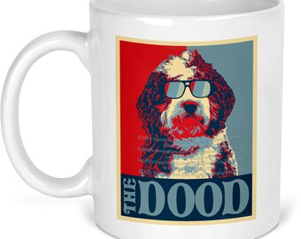 Bernedoodle Coffee Mug - "The Dood" Dog with Sunglasses