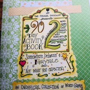 2e livre d'activités de 90 jours, 12 pages en couleur de mots et de jeux, pour les fans sérieux de 90 jours, cadeau d'anniversaire