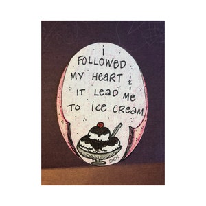 Ice cream lover magnet, food theme Fridge Magnet- snack food refrigerator Magnets -locker, teens, home & office fridges