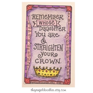 Straighten your Crown Vision Board  Magnet- inspirational Magnets - perfect for vision boards, lockers dorms office fridge