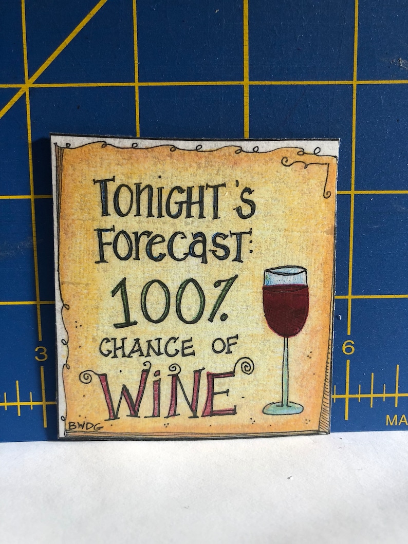 Wine Fridge Tonight's Forecast 100 Chance of Etsy