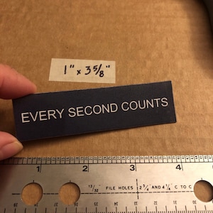 Every Second Counts Fridge Magnet - perfect for office fridges and home, school