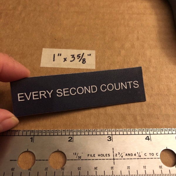 Every Second Counts Fridge Magnet - perfect for office fridges and home, school