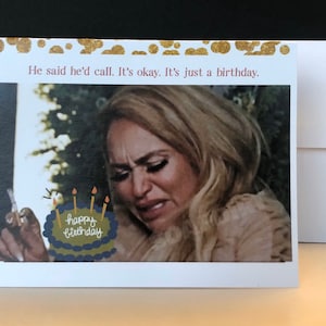 Carte d'anniversaire Darcey de 90 jours, carte amusante avec enveloppe, cartes vierges à l'intérieur, parfaite pour les fans de 90 jours, ajoutez un aimant pour plus de plaisir.