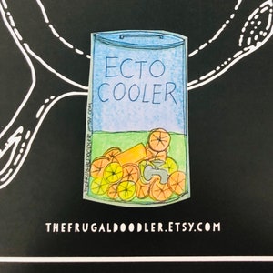 Ecto Cooler hand drawn Fridge Magnets - perfect for office fridges and home, school The Bear
