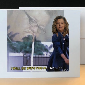 90 Day Baby girl Lisa Card, carte amusante avec enveloppe, cartes vierges à l’intérieur, parfait pour les fans de 90 jours, ajouter un aimant pour le plaisir supplémentaire.