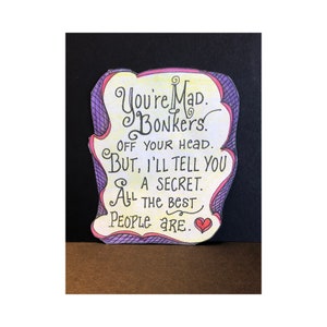 Alice in Wonderland life theme magnet Fridge Magnet- Magnets - perfect for office fridges and home, school