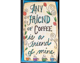 Imán de nevera divertido para amantes del café, regalo ideal para los amantes del café