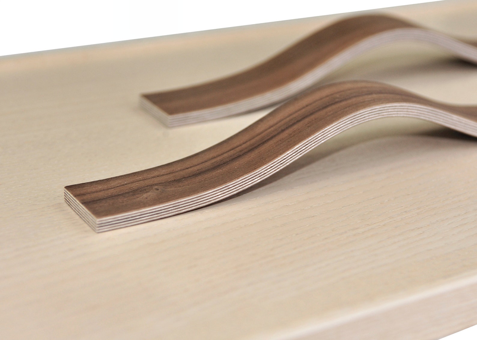 Modern Wooden Furniture Door Pulls. Natural Walnut Finish. Etsy UK