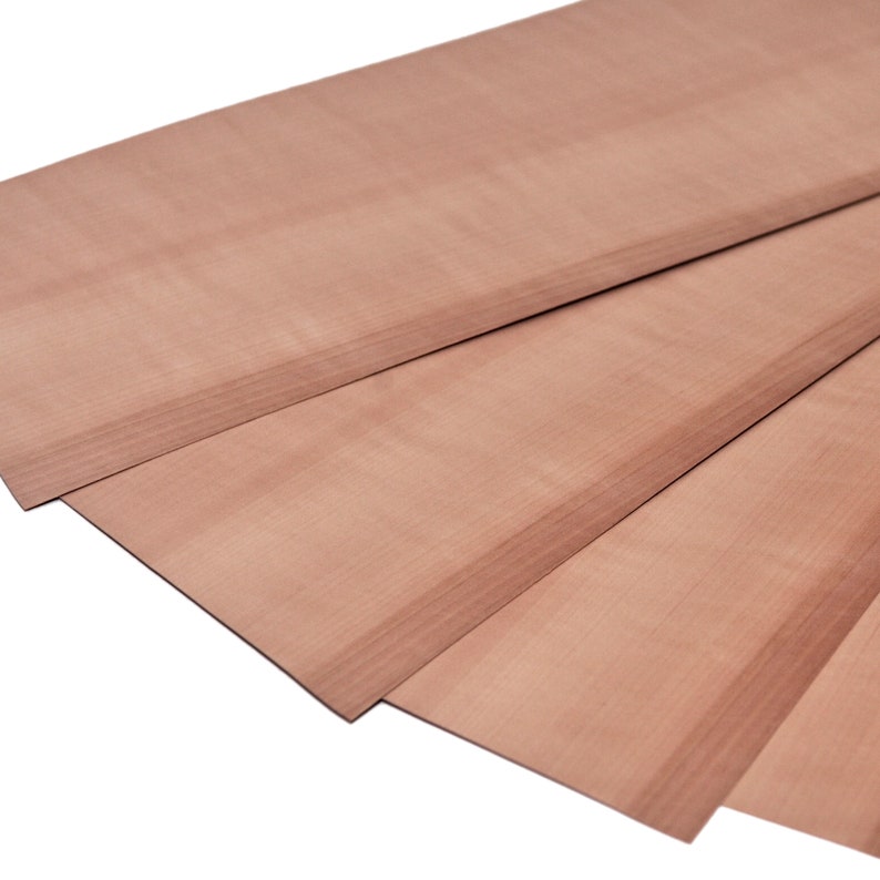 marquetry. 30 x 12 cm crafts models DIY Set of 4 sheets 11.5 x 4.5 Pear real wood veneer 0.6mm