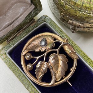 Beautiful French Antique 18k Gold-Filled FIX Ladybird / Ladybug Pin Brooch, circa 1910’s