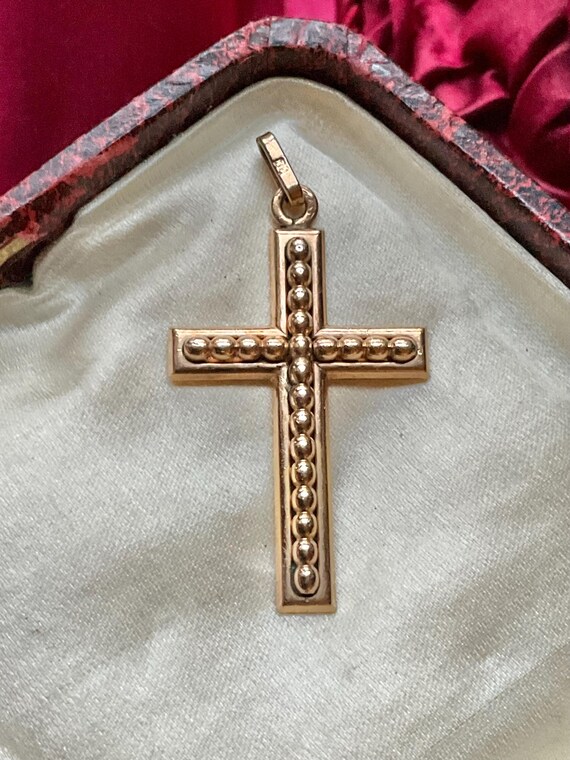 Antique French Gold-filled Studded Cross by Murat - Etsy 日本