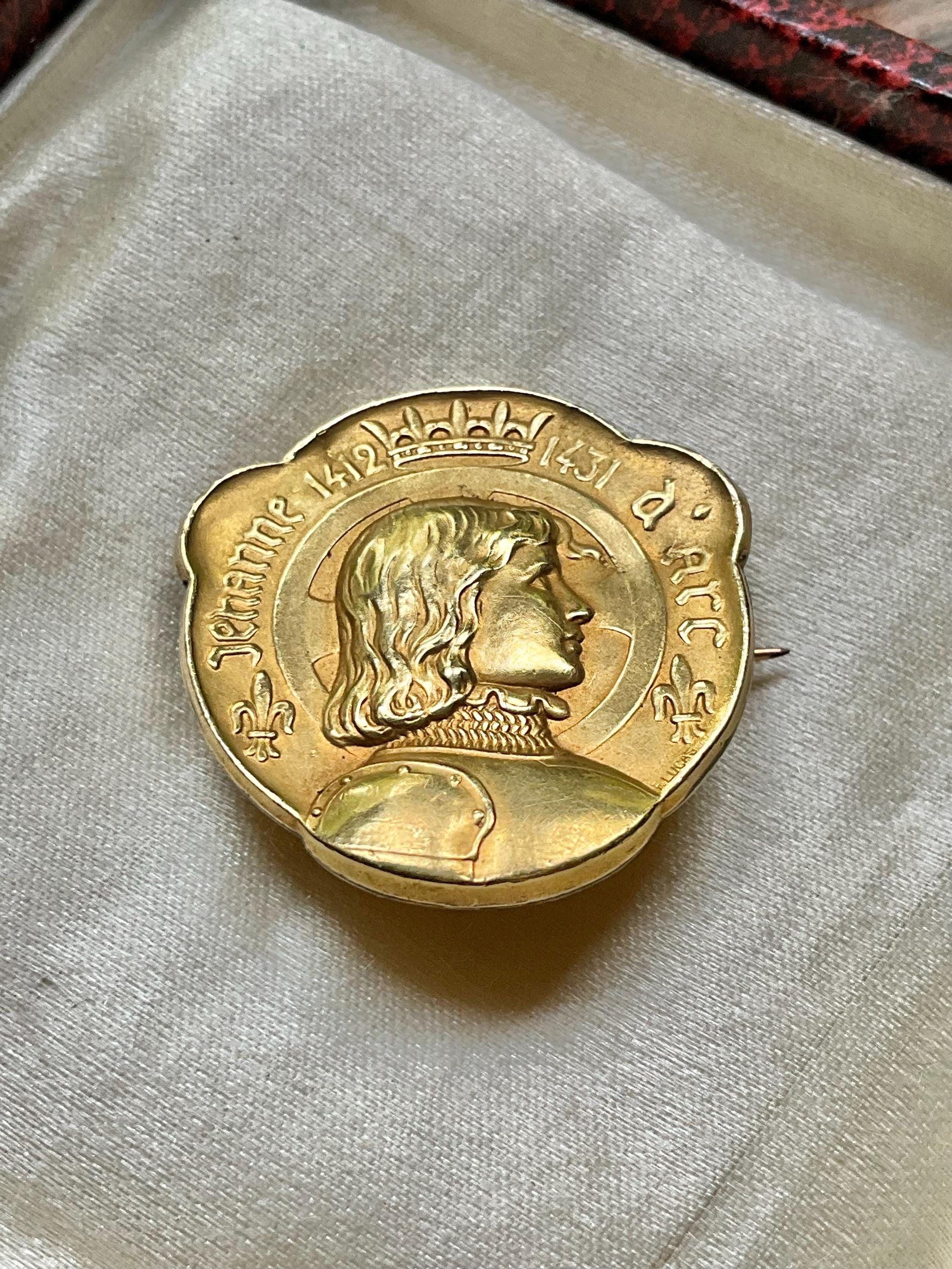 ANCIENNE BROCHE PORTRAIT de Jeanne d'Arc EUR 35,00 - PicClick FR